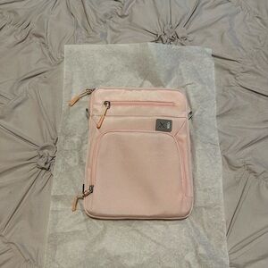 Pink Tablet Sleeve with Zipper Pockets